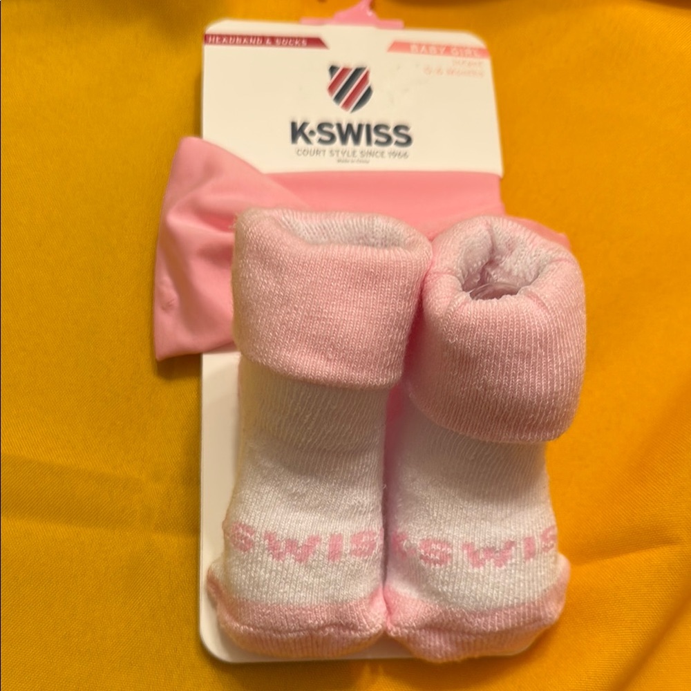 K-Swiss Pink Baby Socks